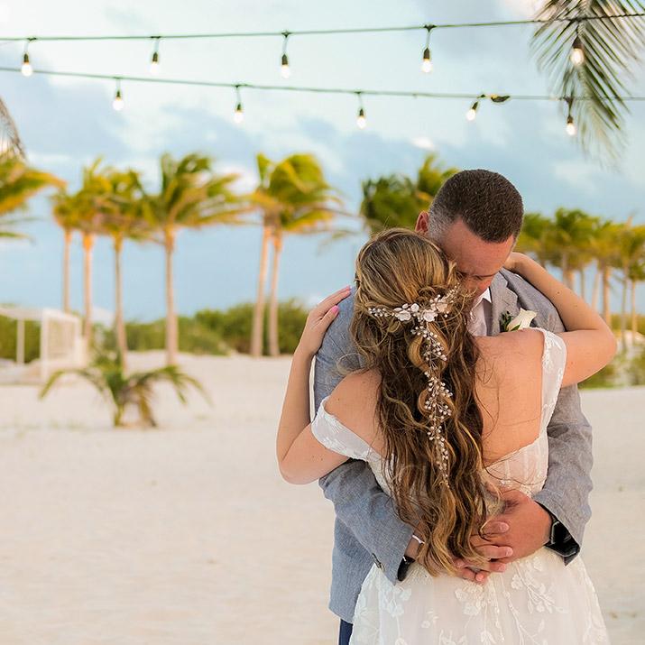 Destination wedding at a Majestic resort