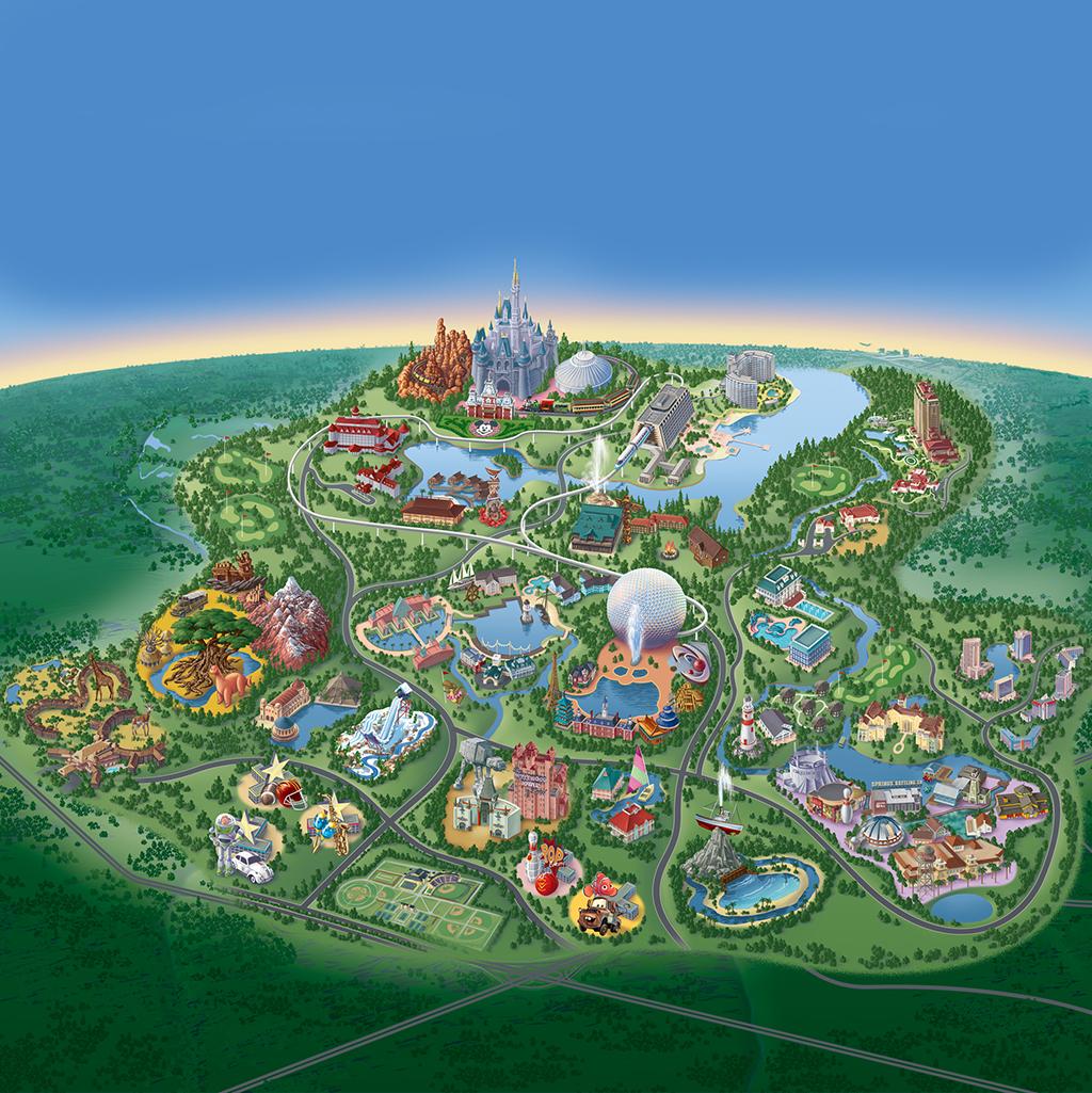 Map of Walt Disney World