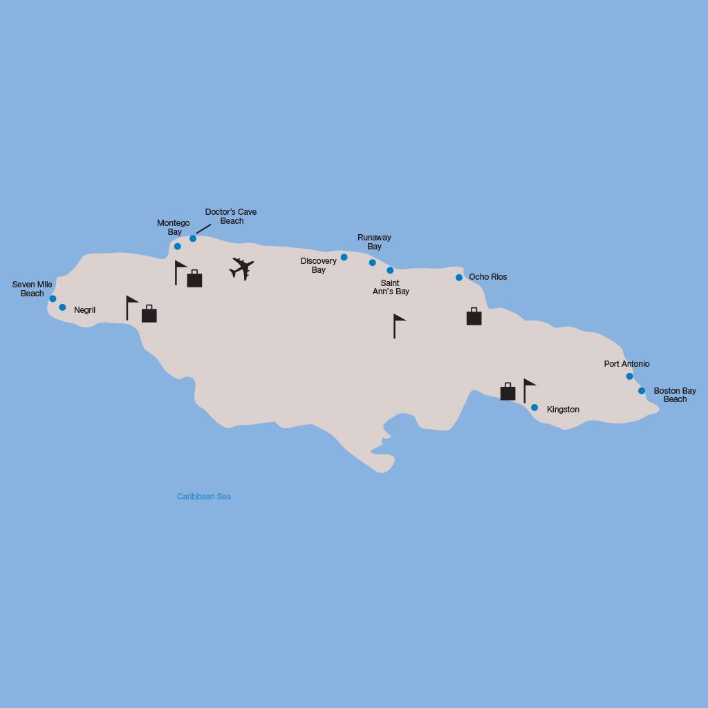 Map of Jamaica