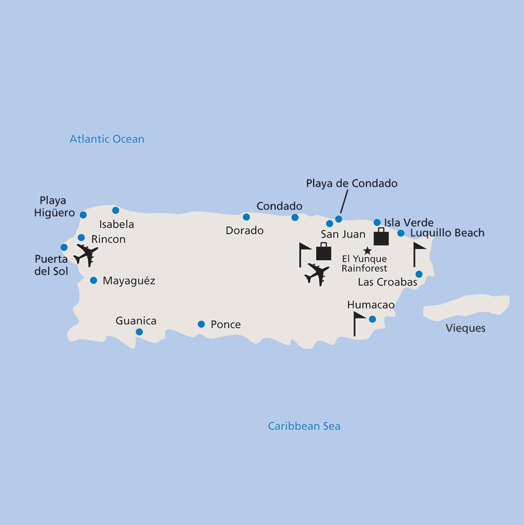 Map of Puerto Rico