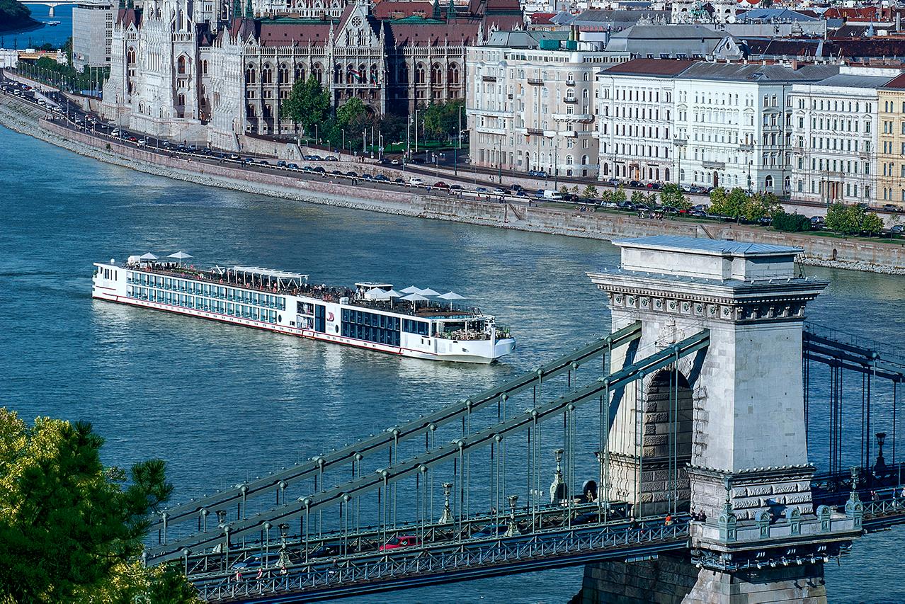 A Viking River Cruise voyage at sea